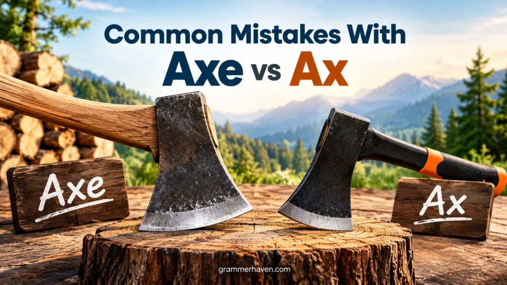Common Mistakes With Axe vs Ax