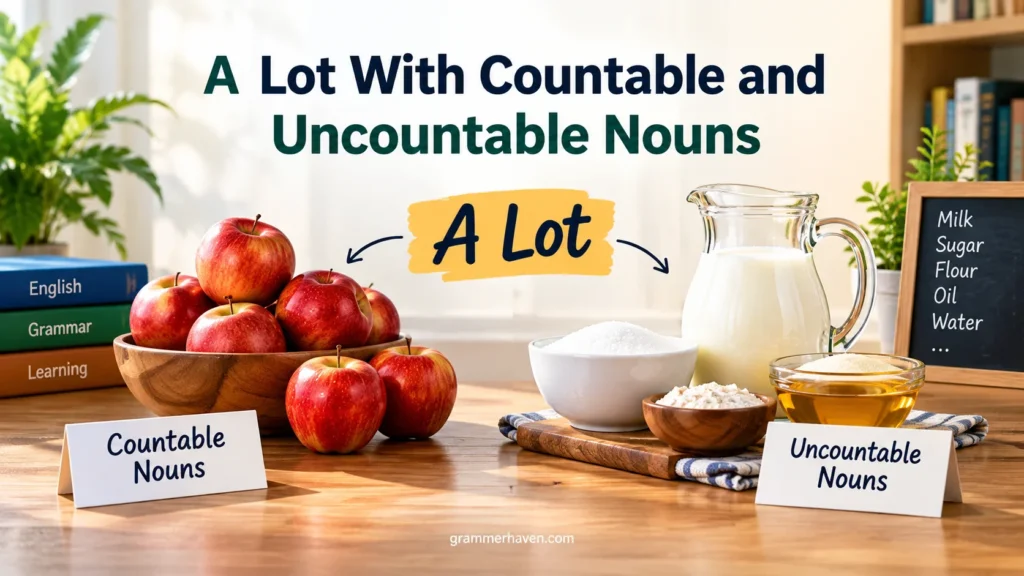 A Lot With Countable and Uncountable Nouns