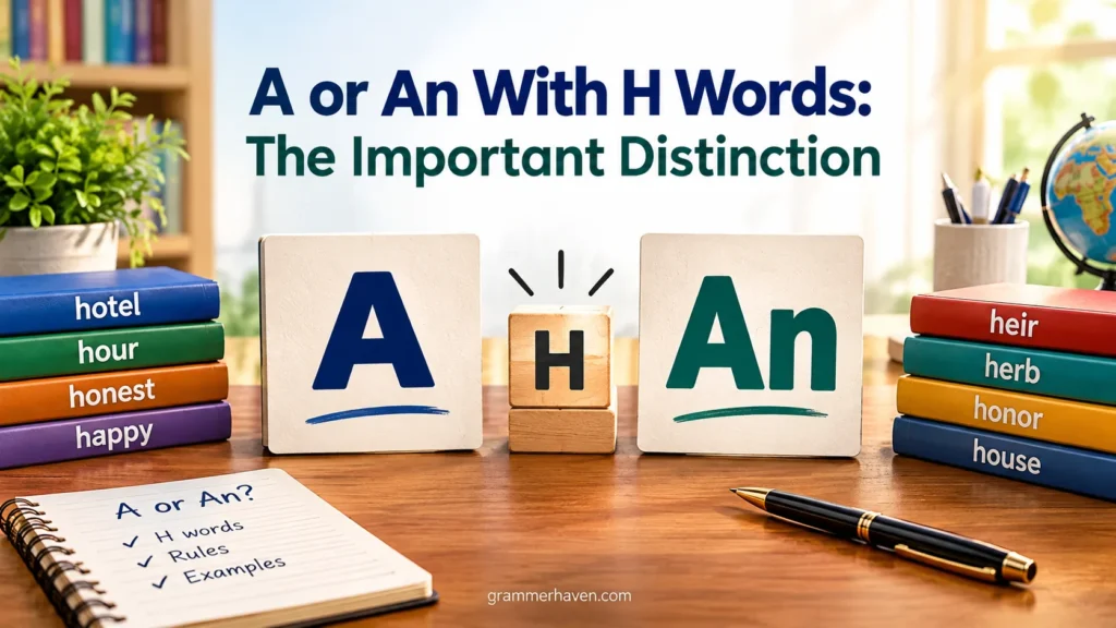A or An With H Words: The Important Distinction