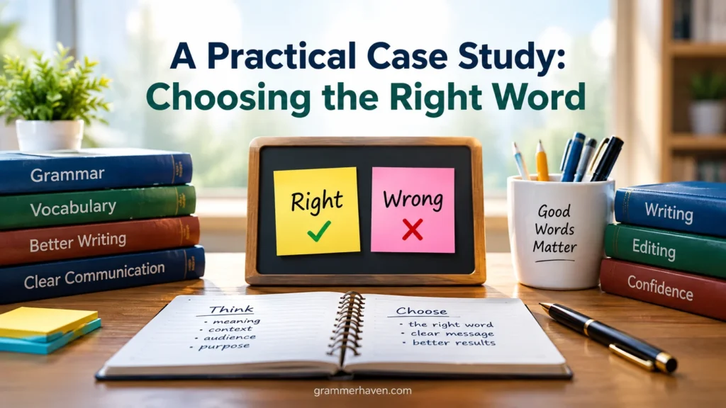 A Practical Case Study: Choosing the Right Word
