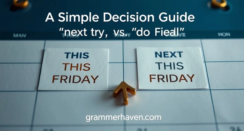 A Simple Decision Guide for “Next Friday” vs. “This Friday”