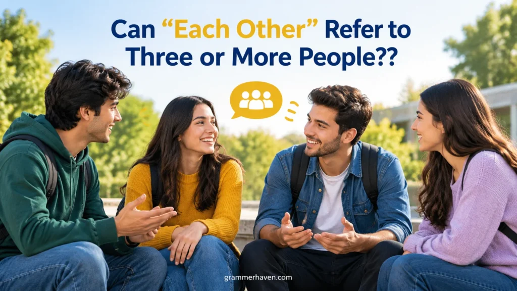 Can “Each Other” Refer to Three or More People?