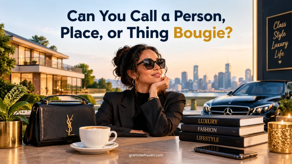 Can You Call a Person, Place, or Thing Bougie?