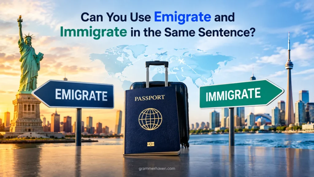 Can You Use Emigrate and Immigrate in the Same Sentence?