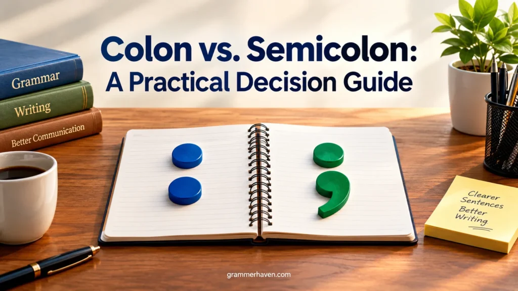 Colon vs. Semicolon: A Practical Decision Guide