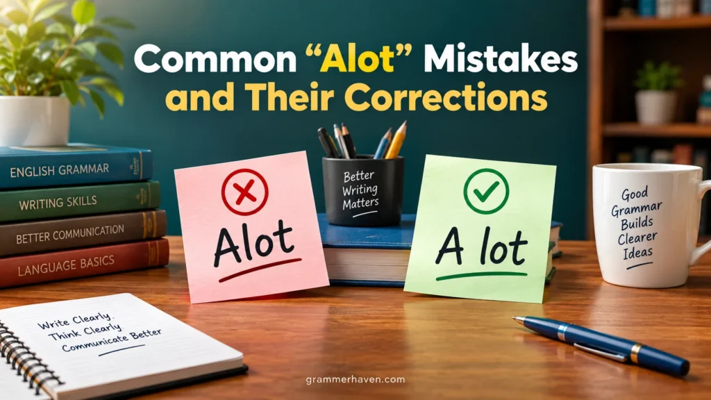 Common “Alot” Mistakes and Their Corrections