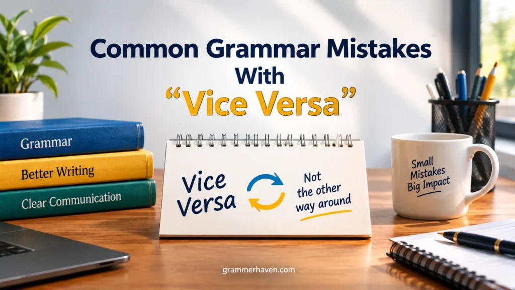 Common Grammar Mistakes With “Vice Versa”