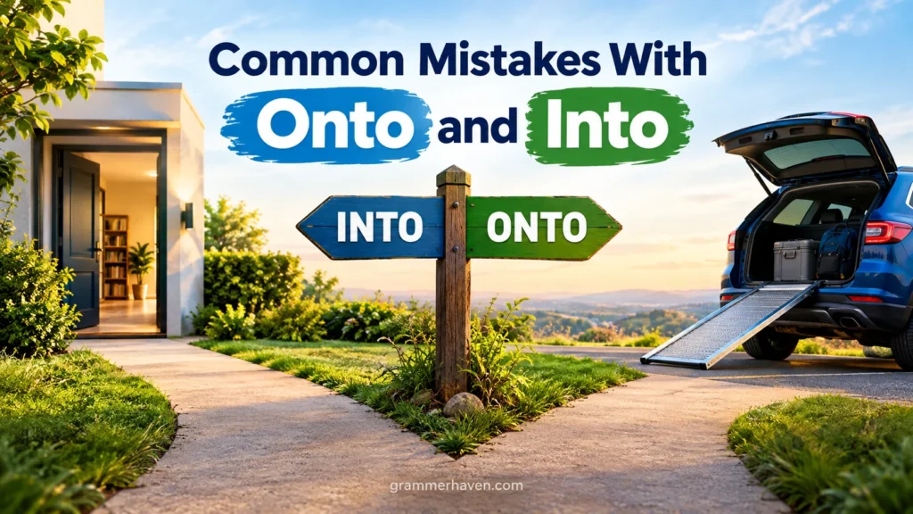Common Mistakes With Onto and Into