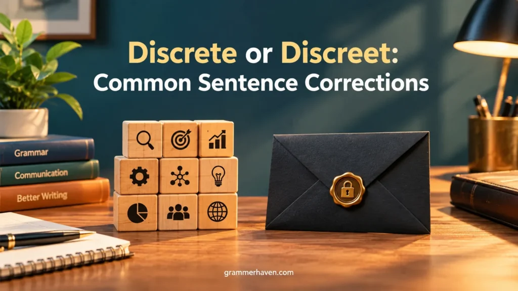 Discrete or Discreet: Common Sentence Corrections