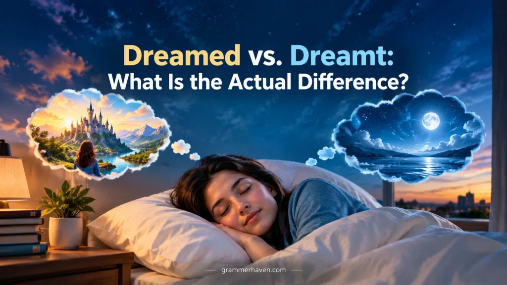 Dreamed vs. Dreamt: What Is the Actual Difference?