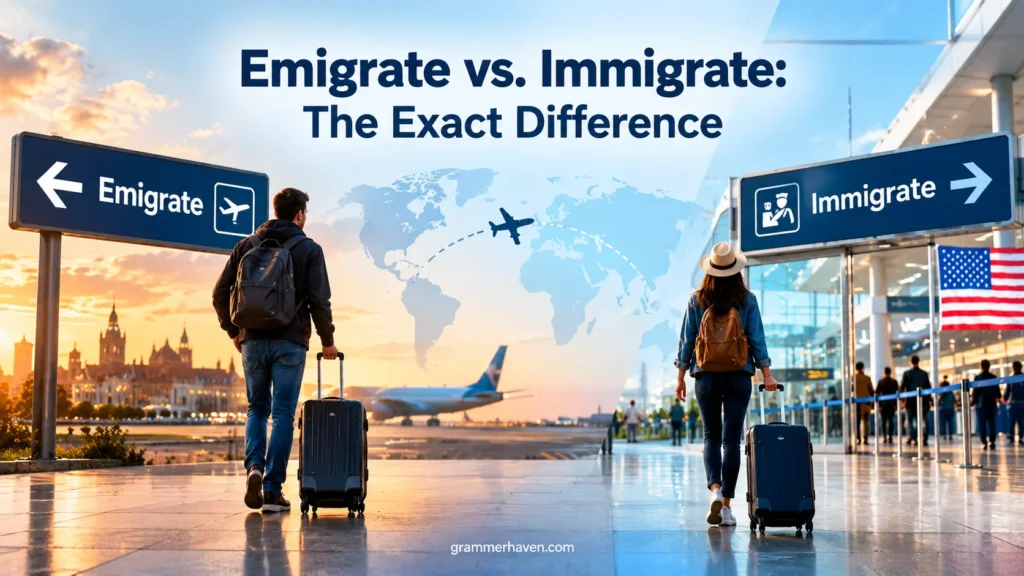 Emigrate vs. Immigrate: The Exact Difference