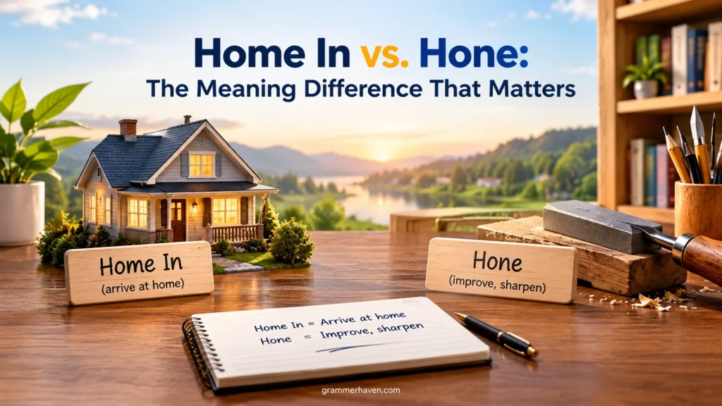 Home In vs. Hone: The Meaning Difference That Matters