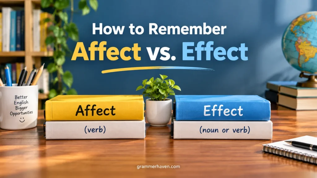 How to Remember Affect vs. Effect