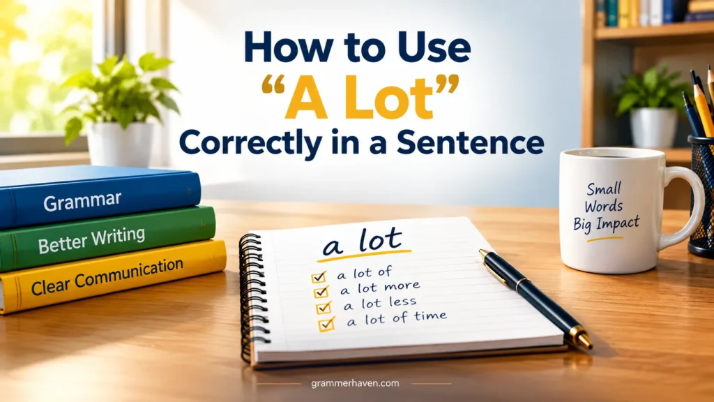 How to Use “A Lot” Correctly in a Sentence
