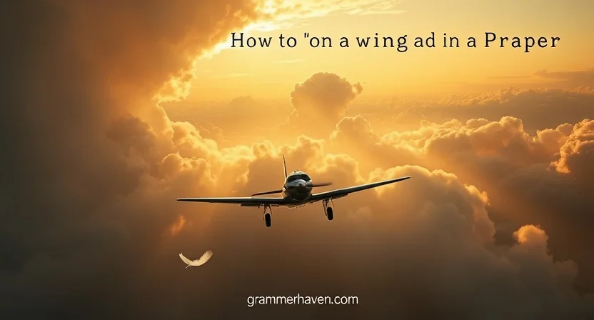 How to Use “On a Wing and a Prayer” in a Sentence