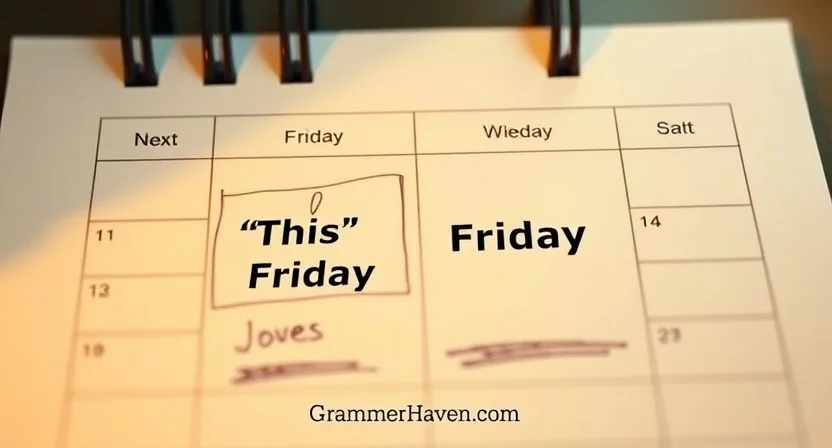 Is “Next Friday” the Friday After “This Friday”?