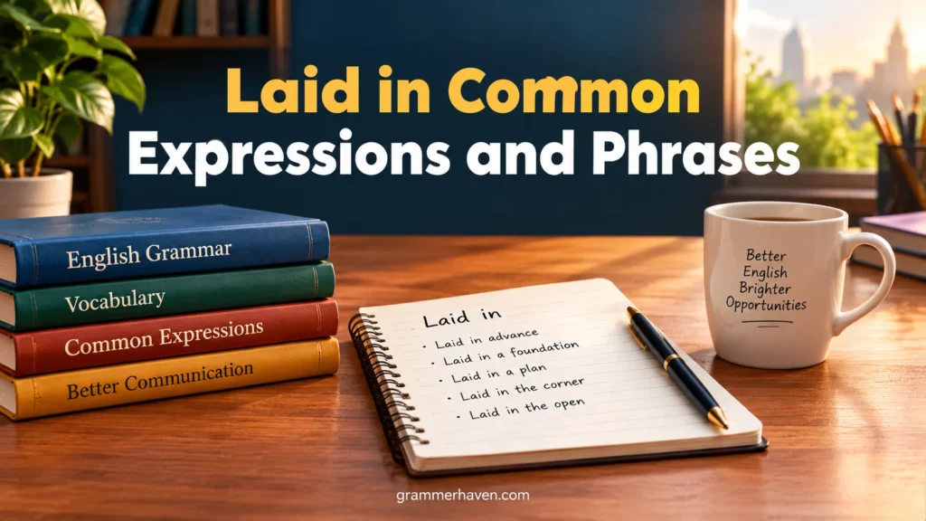 Laid in Common Expressions and Phrases