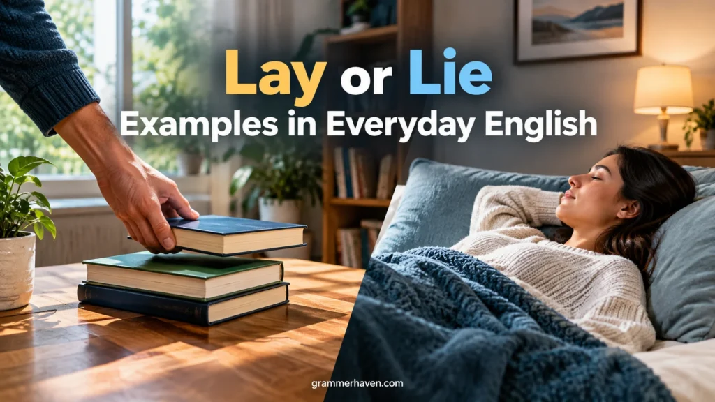 Lay or Lie Examples in Everyday English