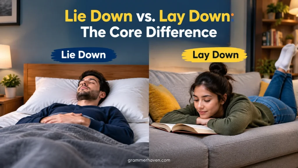 Lie Down vs. Lay Down: The Core Difference