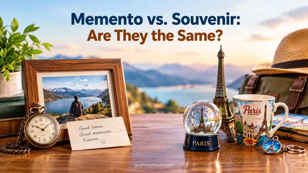 Memento vs. Souvenir: Are They the Same?