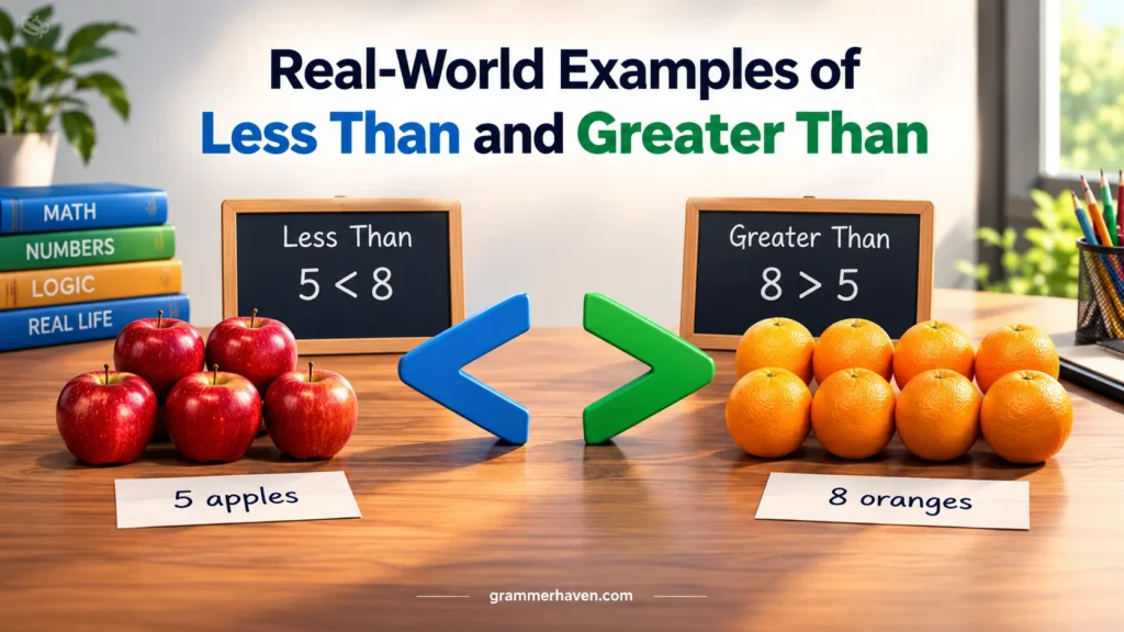 Real-World Examples of Less Than and Greater Than