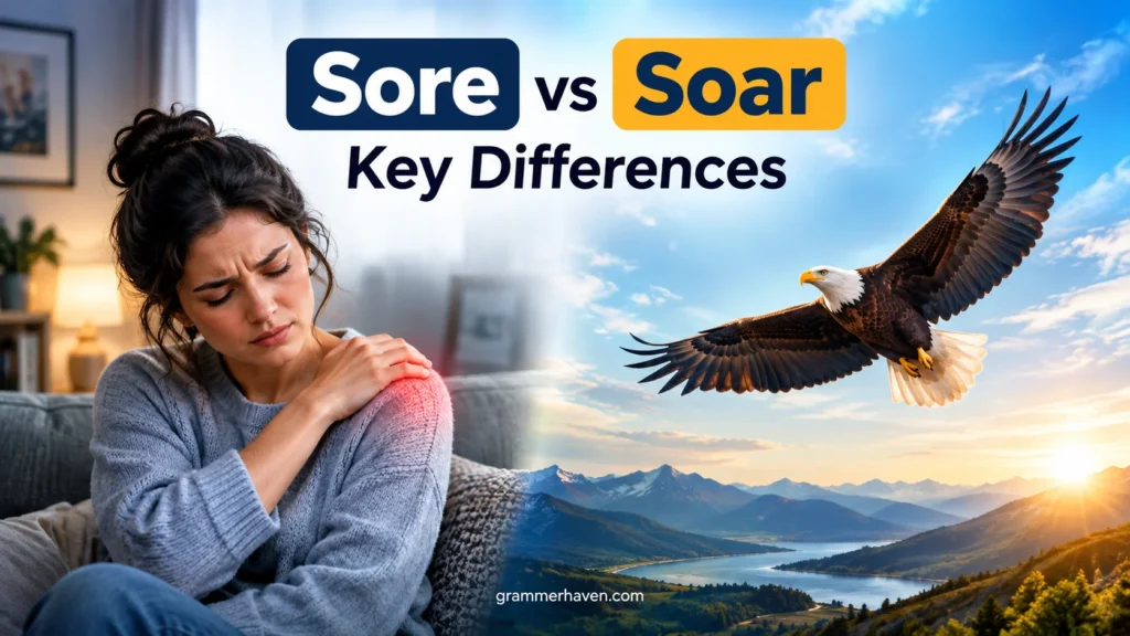 Sore vs Soar: Key Differences