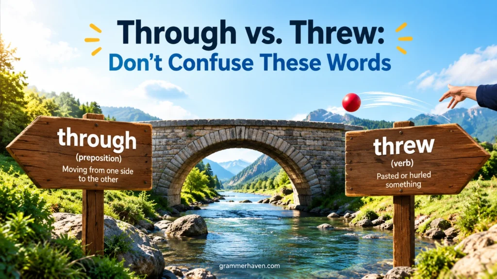 Through vs. Threw: Don't Confuse These Words