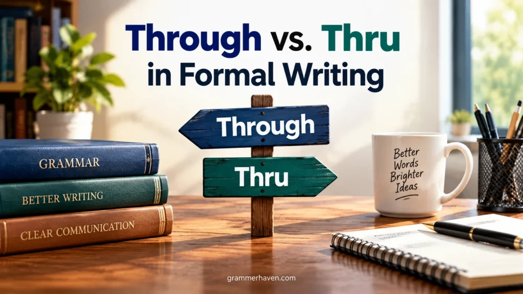 Through vs. Thru in Formal Writing