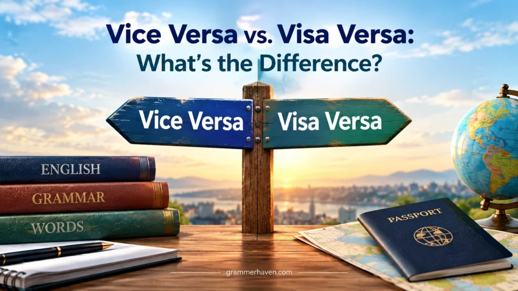 Vice Versa vs. Visa Versa: What's the Difference?