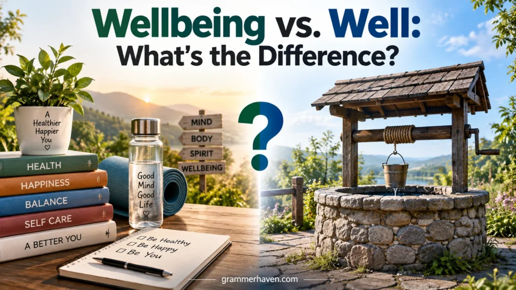 Wellbeing vs. Well: What's the Difference?