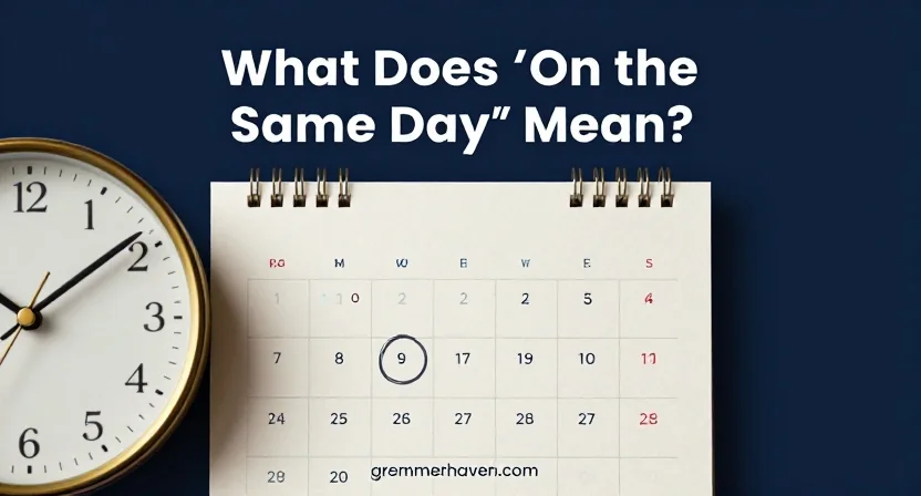 What Does “On the Same Day” Mean?