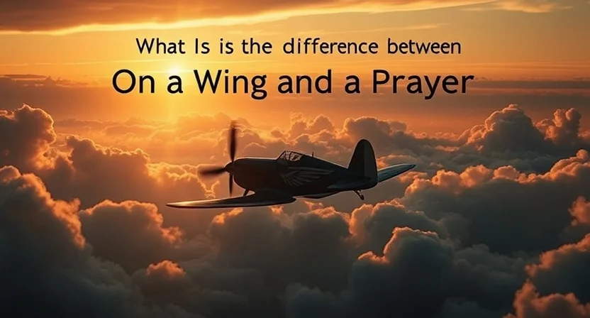 What Is the Difference Between “On a Wing and a Prayer” and “Wing It”?