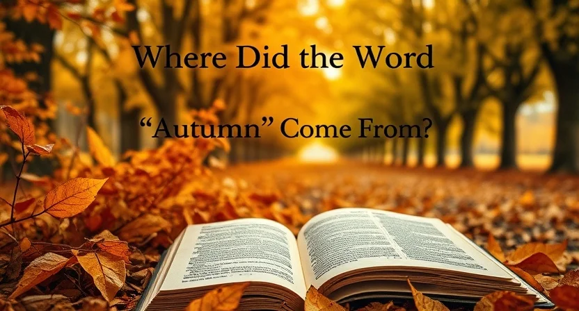 Where Did the Word ‘Autumn’ Come From?
