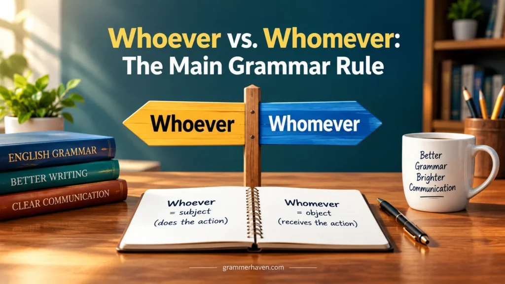 Whoever vs. Whomever: The Main Grammar Rule