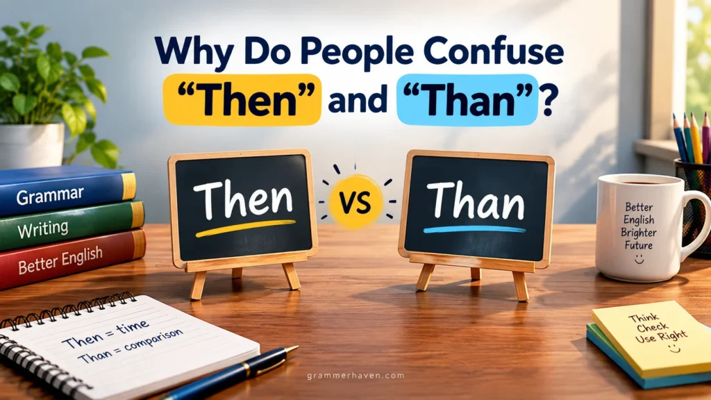 Why Do People Confuse “Then” and “Than”?