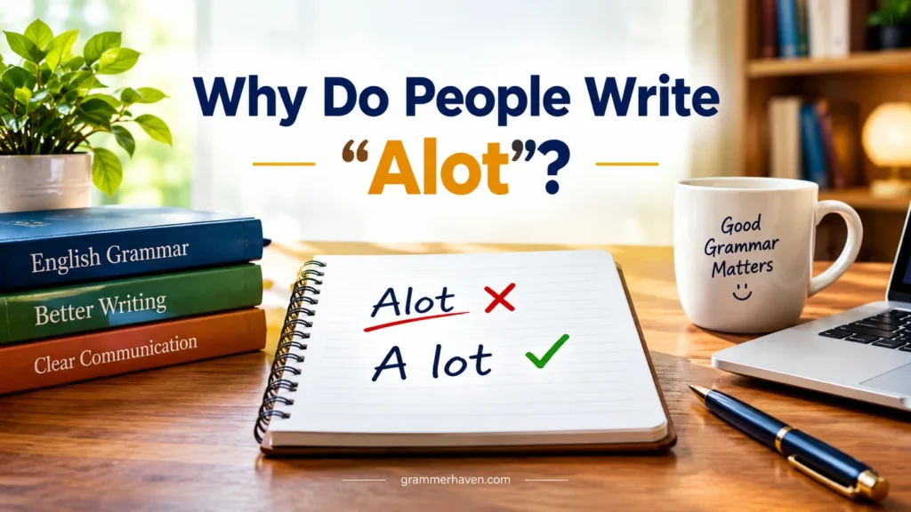 Why Do People Write “Alot”?