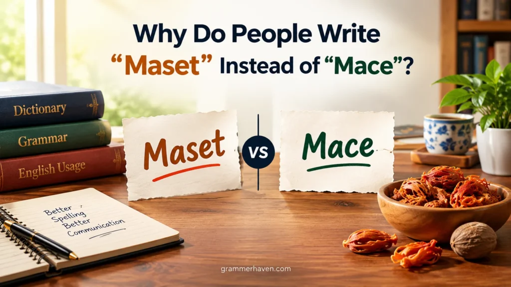 Why Do People Write “Maset” Instead of “Mace”?
