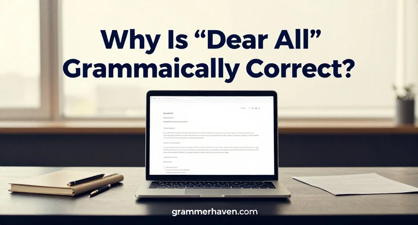 Why Is “Dear All” Grammatically Correct?