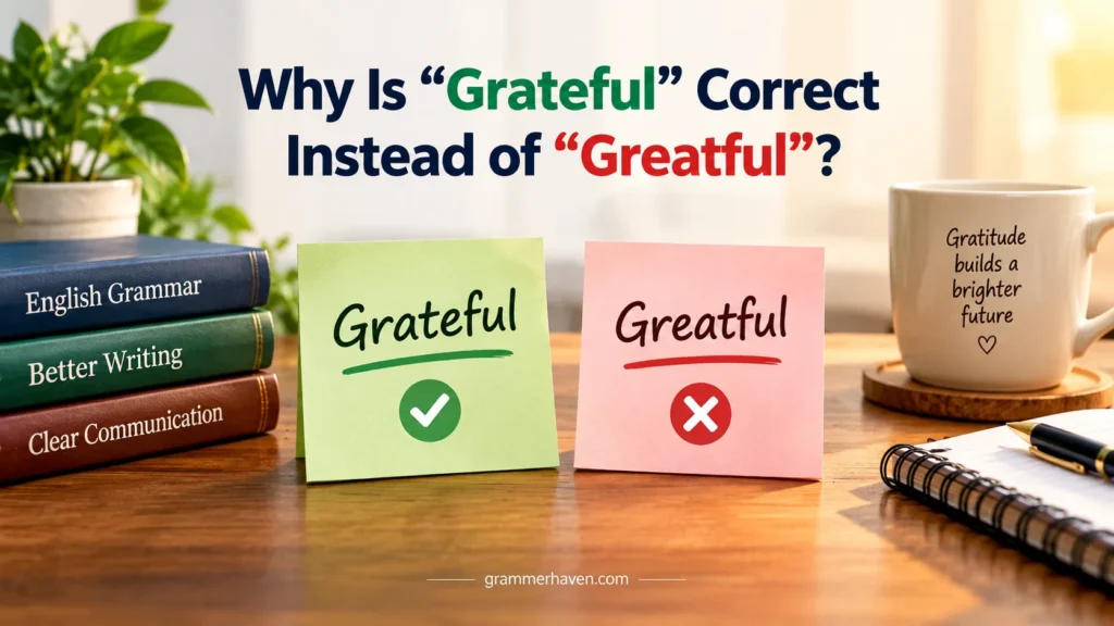Why Is “Grateful” Correct Instead of “Greatful”?