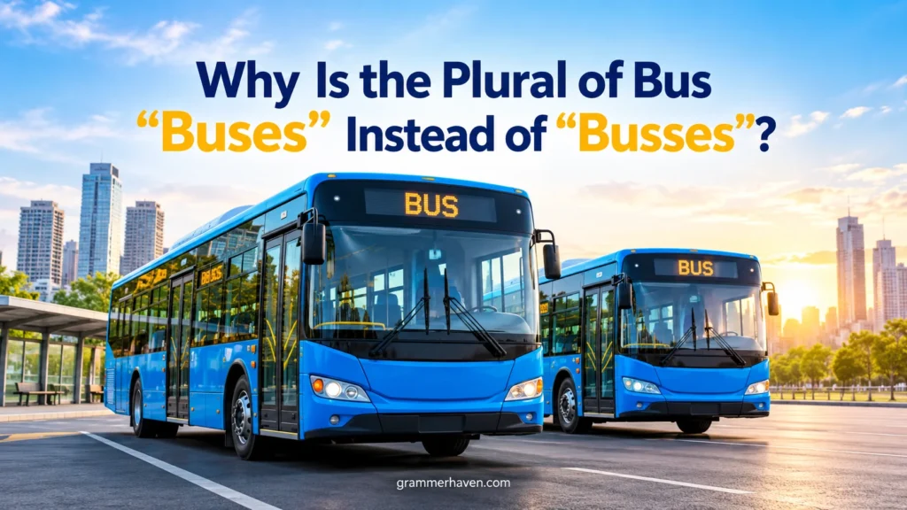 Why Is the Plural of Bus “Buses” Instead of “Busses”?