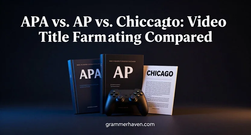 APA vs. AP vs. Chicago: Video Game Title Formatting Compared