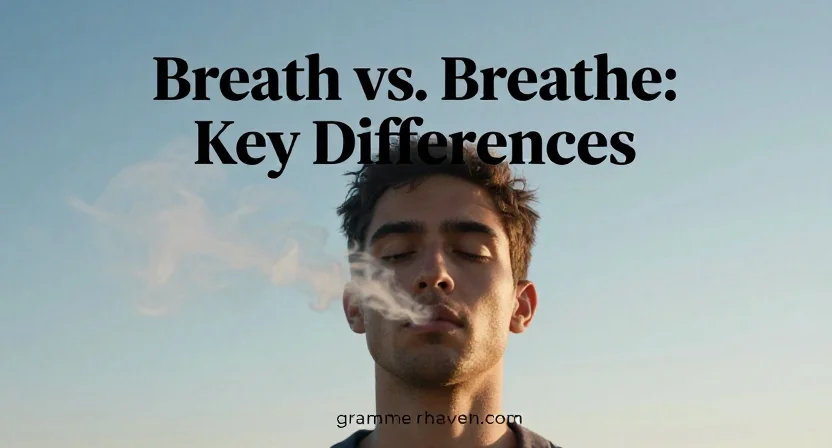 Breath vs. Breathe: Key Differences