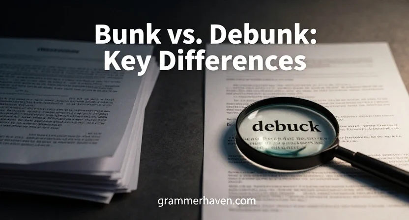 Bunk vs. Debunk: Key Differences
