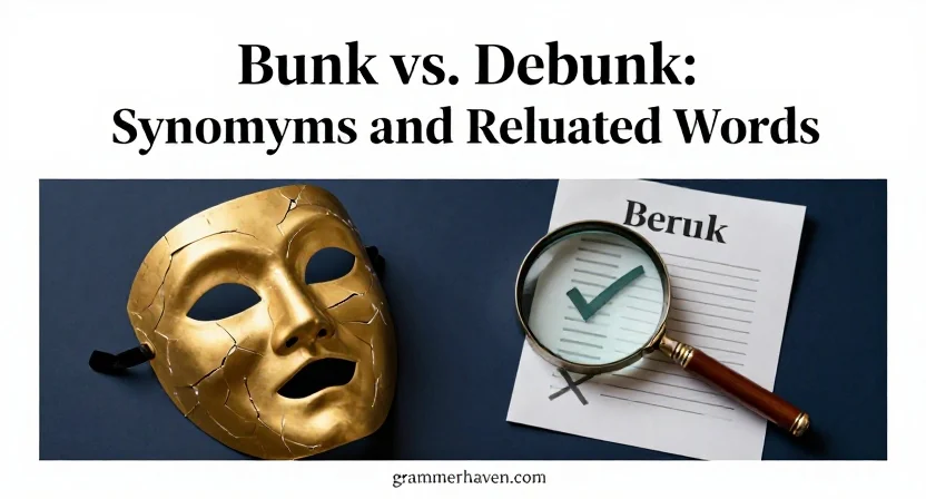 Bunk vs. Debunk: Synonyms and Related Words