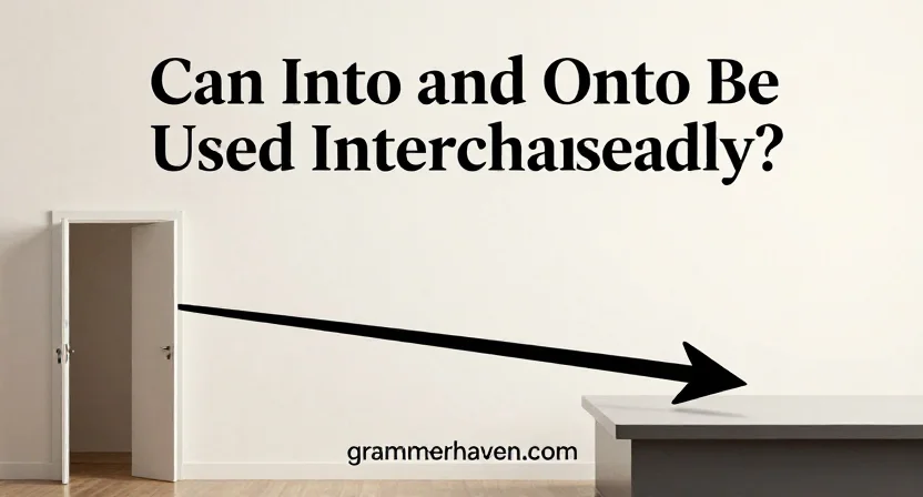 Can Into and Onto Be Used Interchangeably?