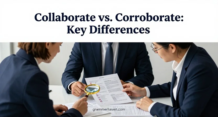 Collaborate vs. Corroborate: Key Differences