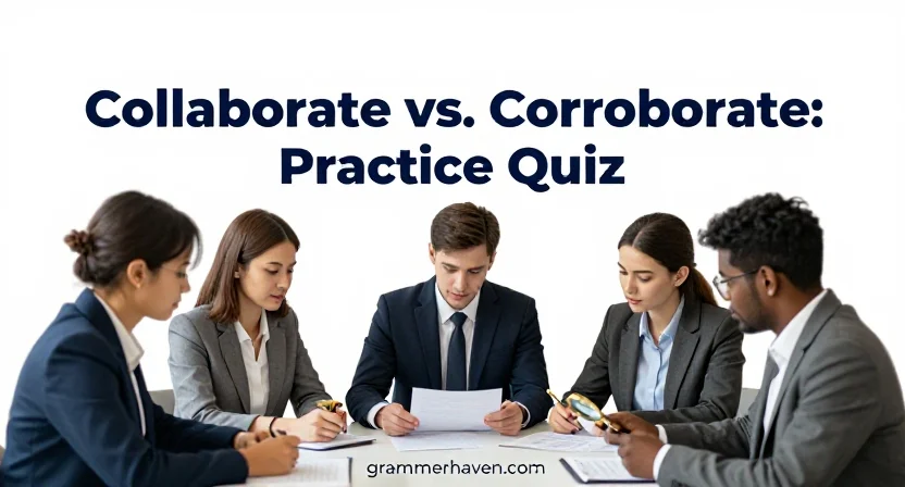 Collaborate vs. Corroborate: Practice Quiz