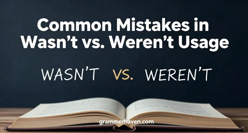 Common Mistakes in Wasn’t vs. Weren’t Usage