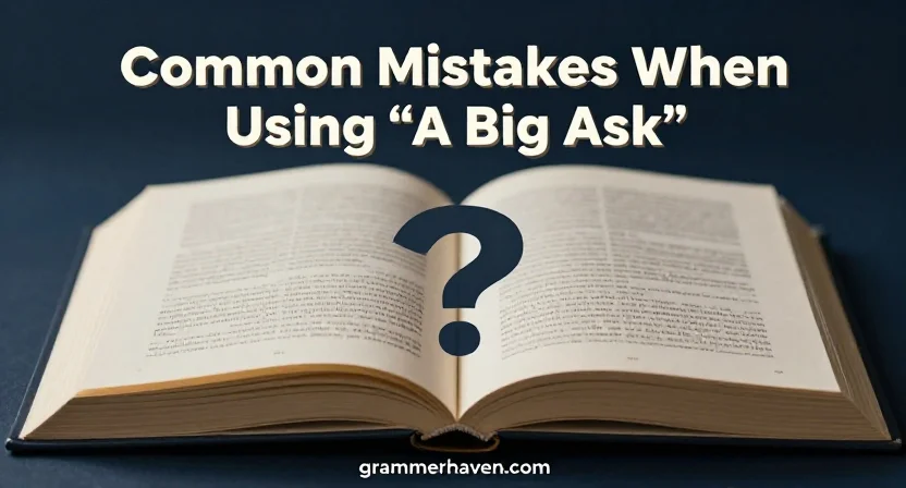 Common Mistakes When Using “A Big Ask”