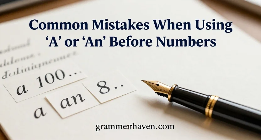 Common Mistakes When Using ‘A’ or ‘An’ Before Numbers